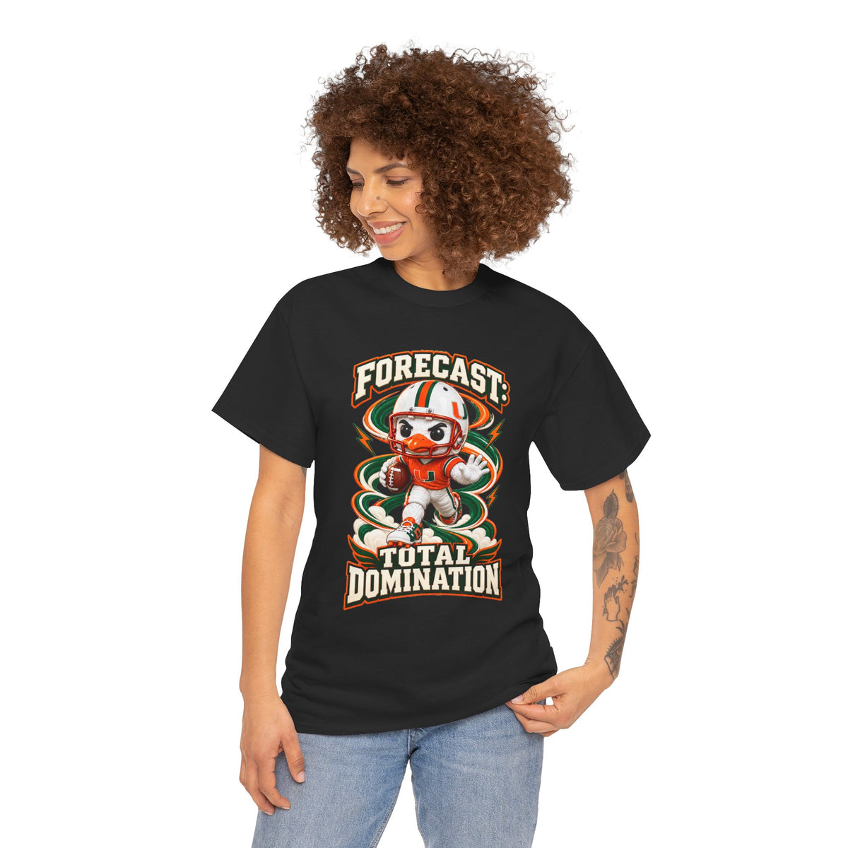 Forecast: Total Domination T-Shirt | UM | Miami |Canes | Cartoon Tee | Graphic tee