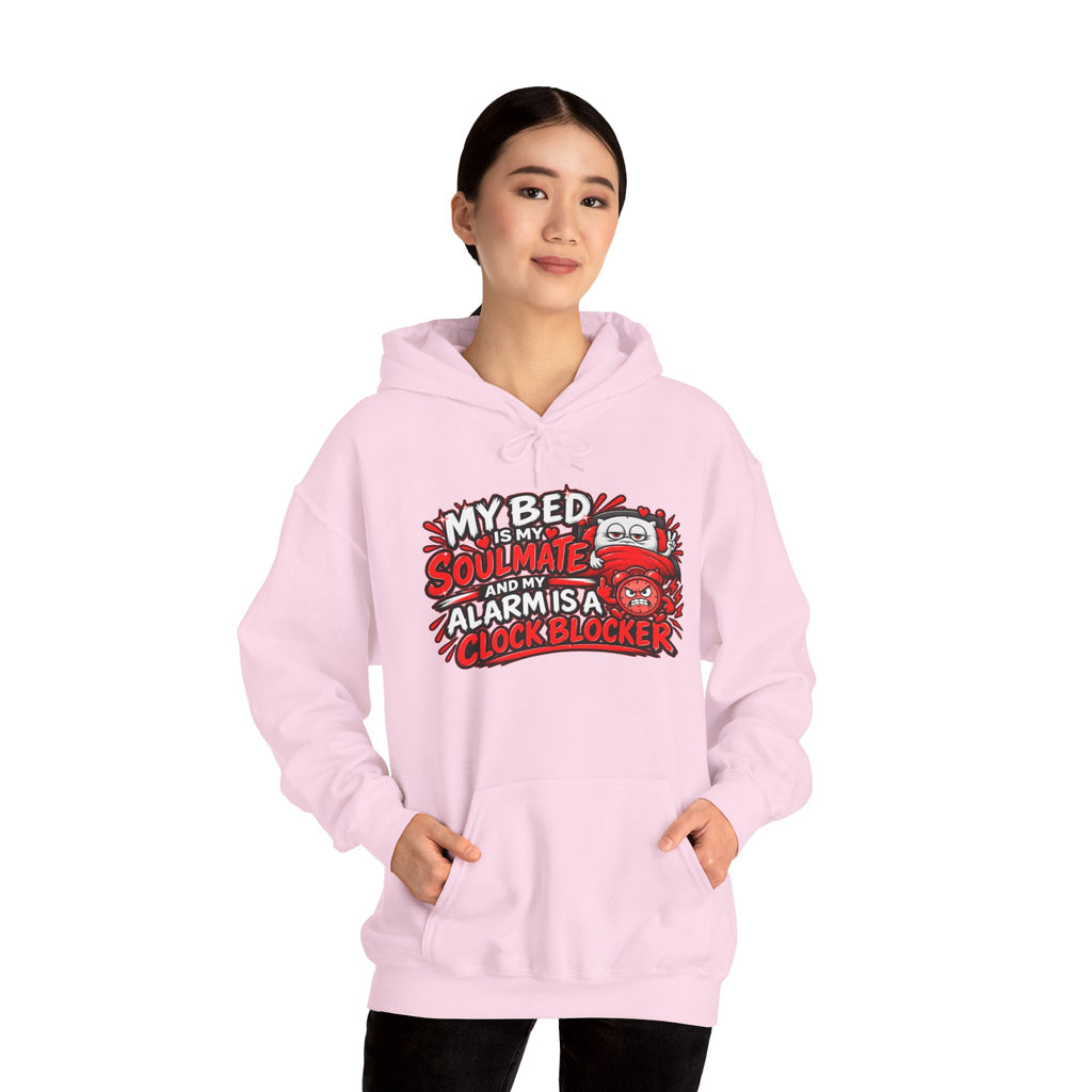 My Bed Is My Soulmate Alarm Is A Clock-Blocker Hoodie | Funny Hoodie