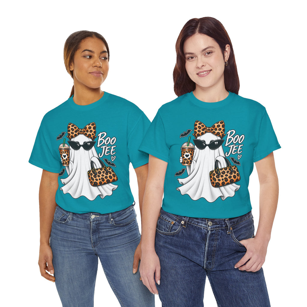 Boo Jee Halloween T-Shirt | Leopard Chic Ghost Tee