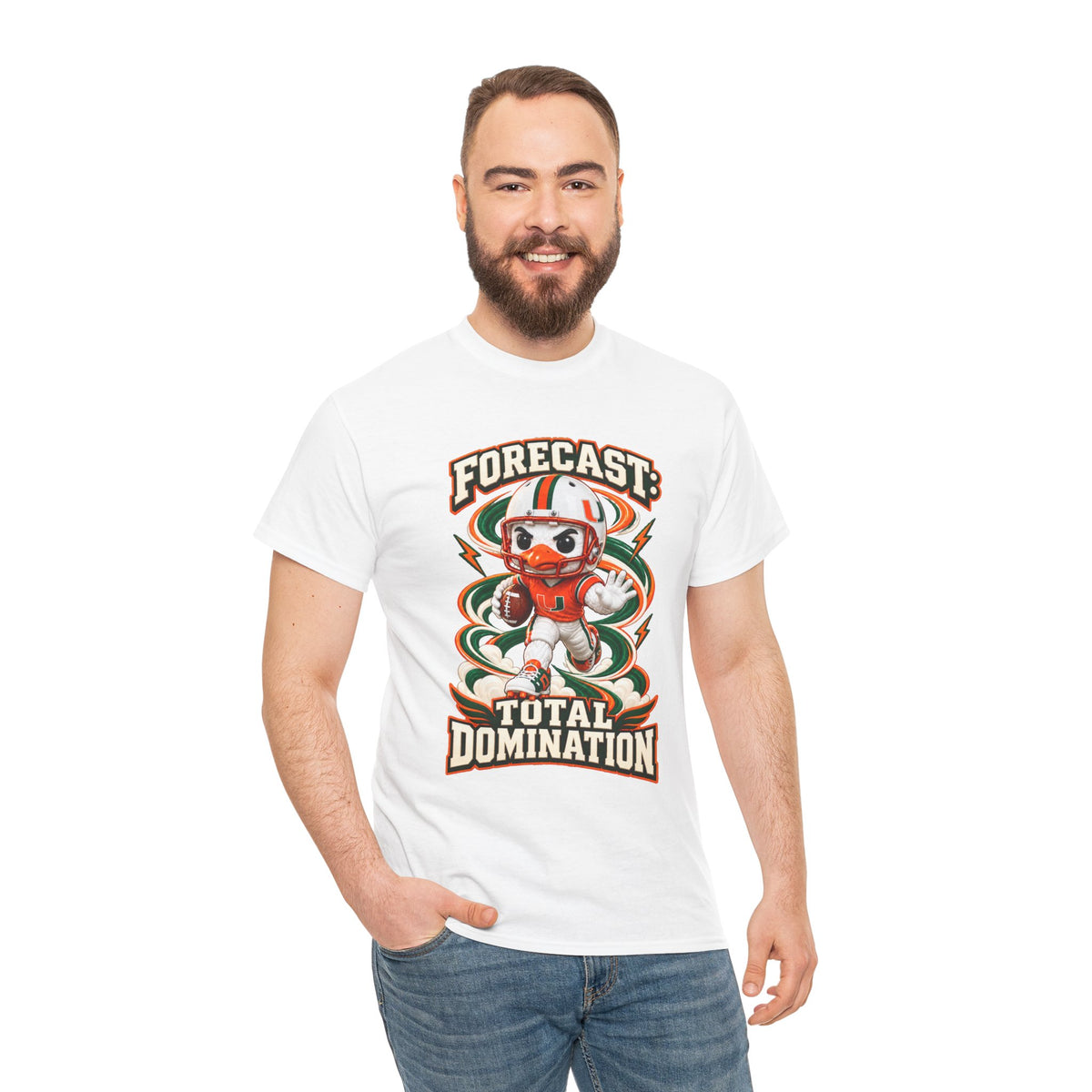 Forecast: Total Domination T-Shirt | UM | Miami |Canes | Cartoon Tee | Graphic tee