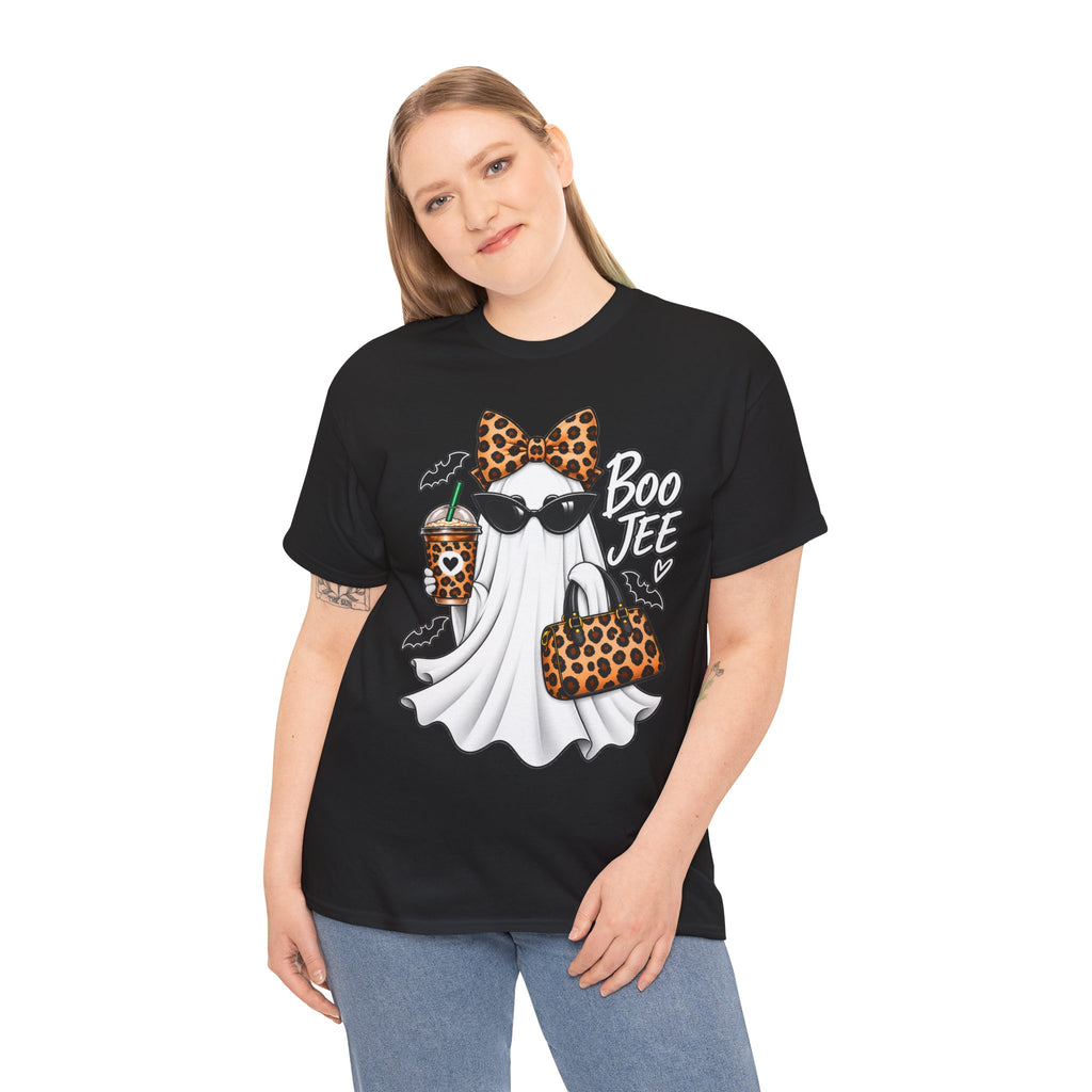 Boo Jee Halloween T-Shirt | Leopard Chic Ghost Tee