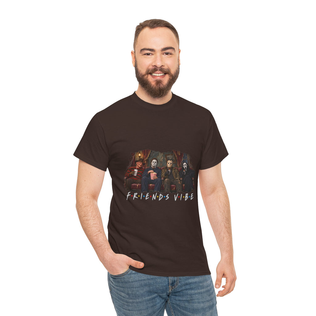 Horror Movie Icons Friends Vibe Tee | Vintage Slasher Characters Graphic Shirt | Unisex designs