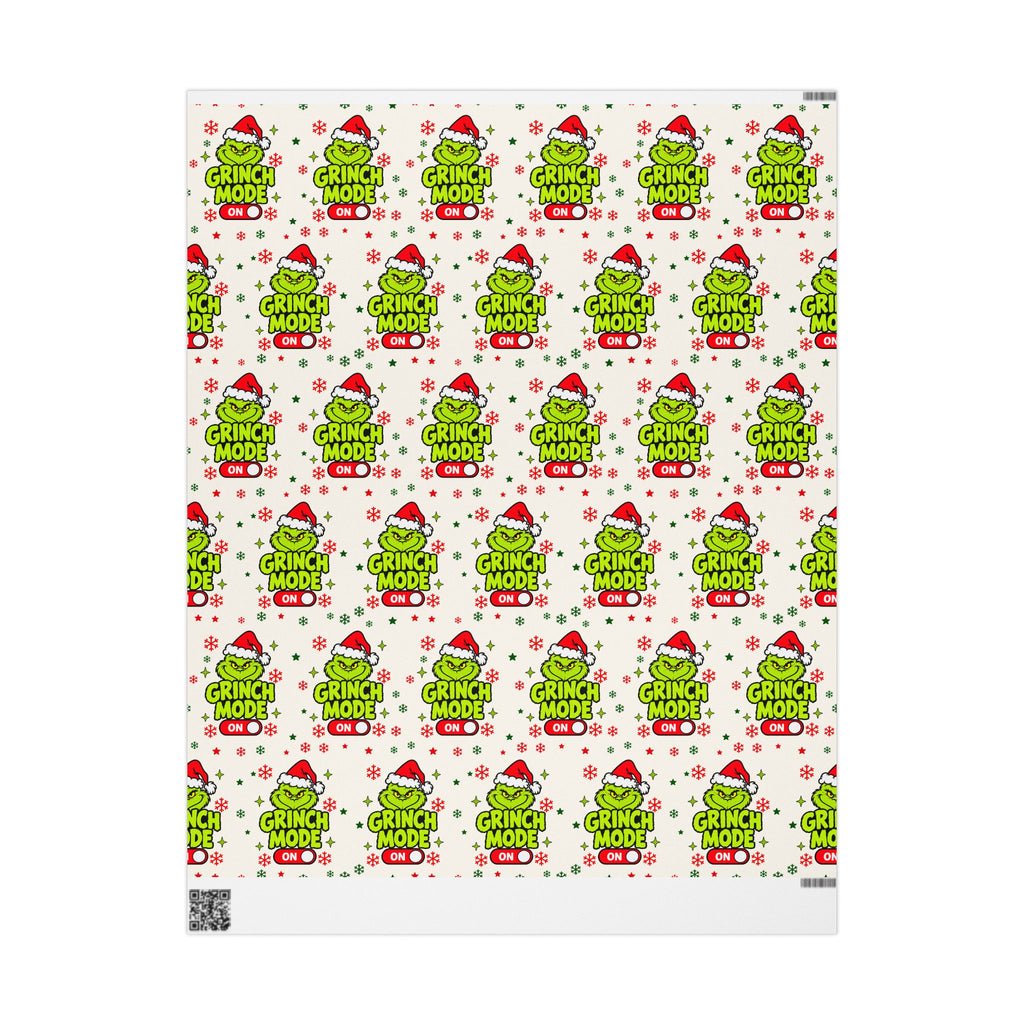 Grinch Christmas Wrapping Paper, Grinch Mode