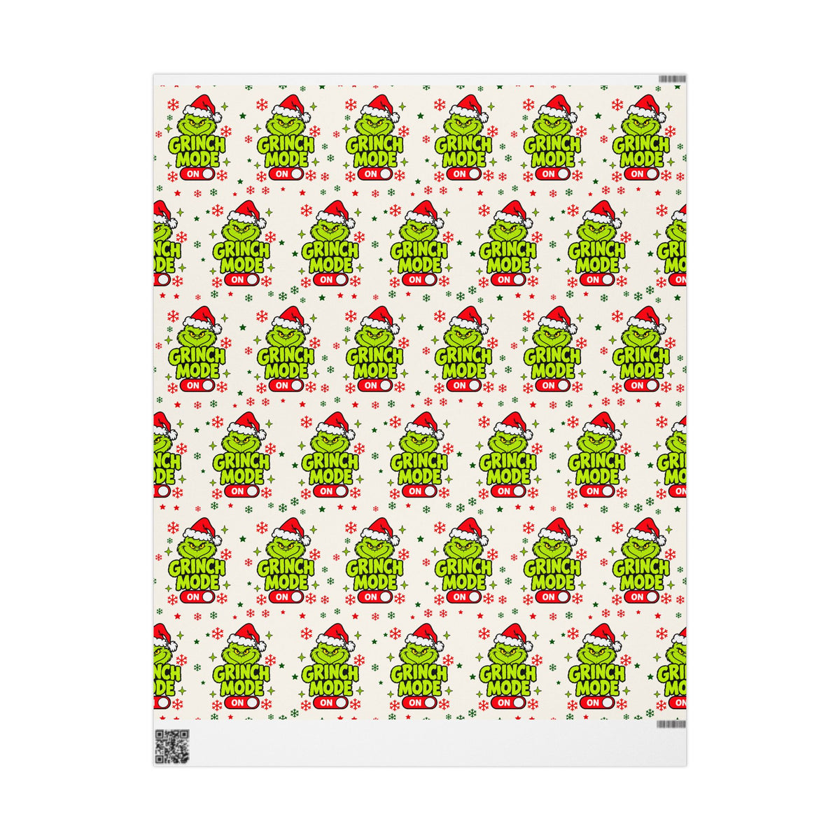 Grinch Christmas Wrapping Paper, Grinch Mode