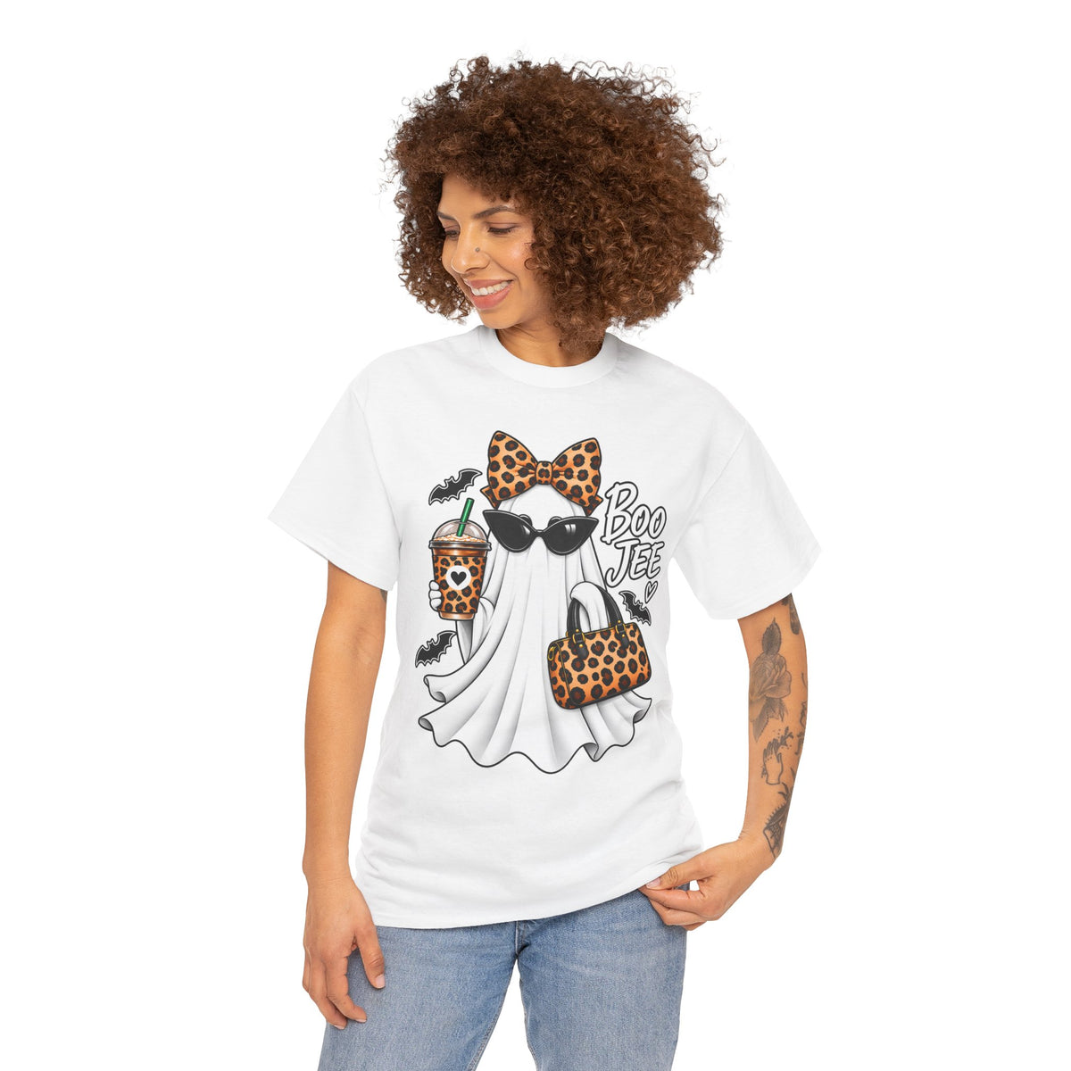 Boo Jee Halloween T-Shirt | Leopard Chic Ghost Tee