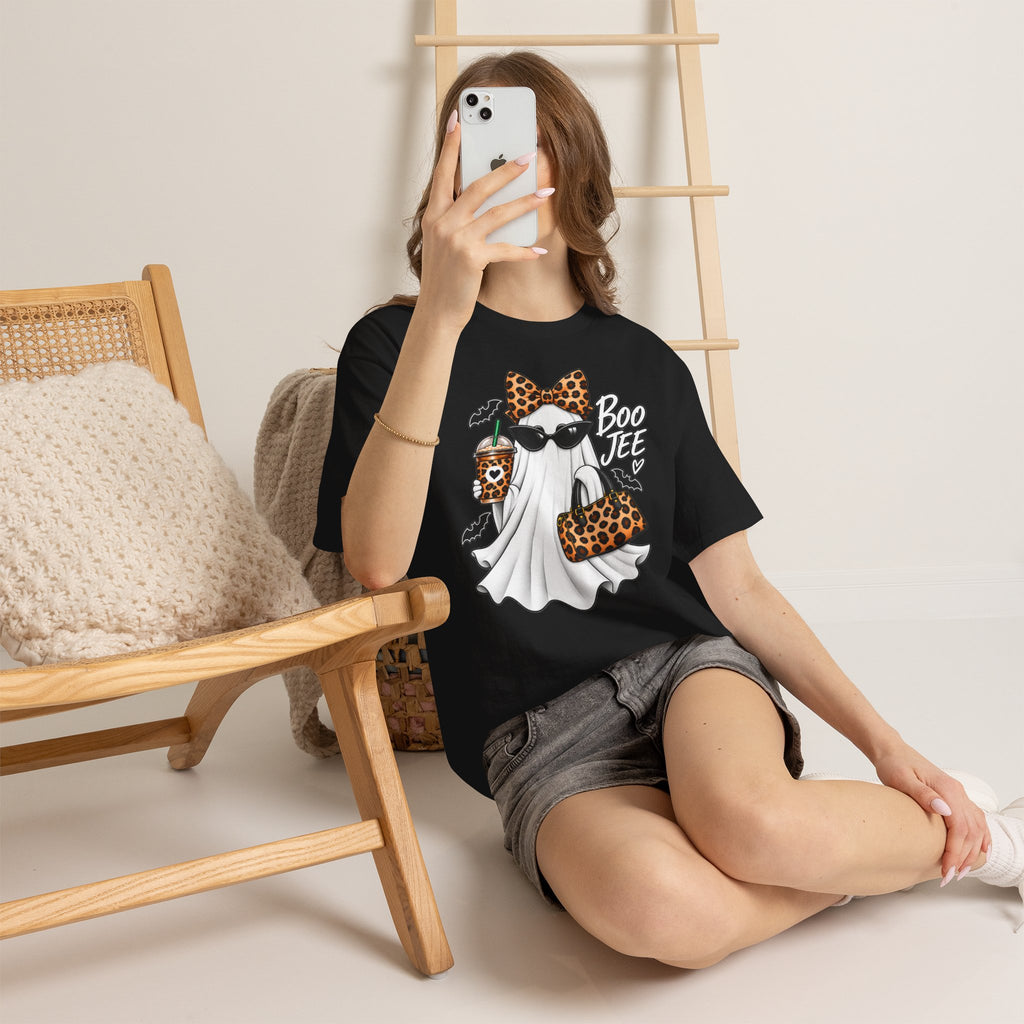Boo Jee Halloween T-Shirt | Leopard Chic Ghost Tee