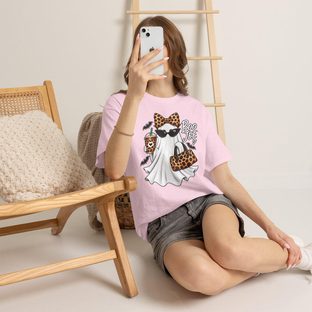 Boo Jee Halloween T-Shirt | Leopard Chic Ghost Tee