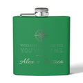 Personalized Compass Flask – “Wherever Life Takes You, You’ve Got Me”