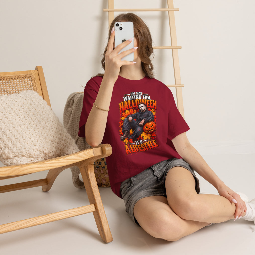 I'm Not Waiting for Halloween It's a Lifestyle tee | Michael Myers Halloween design