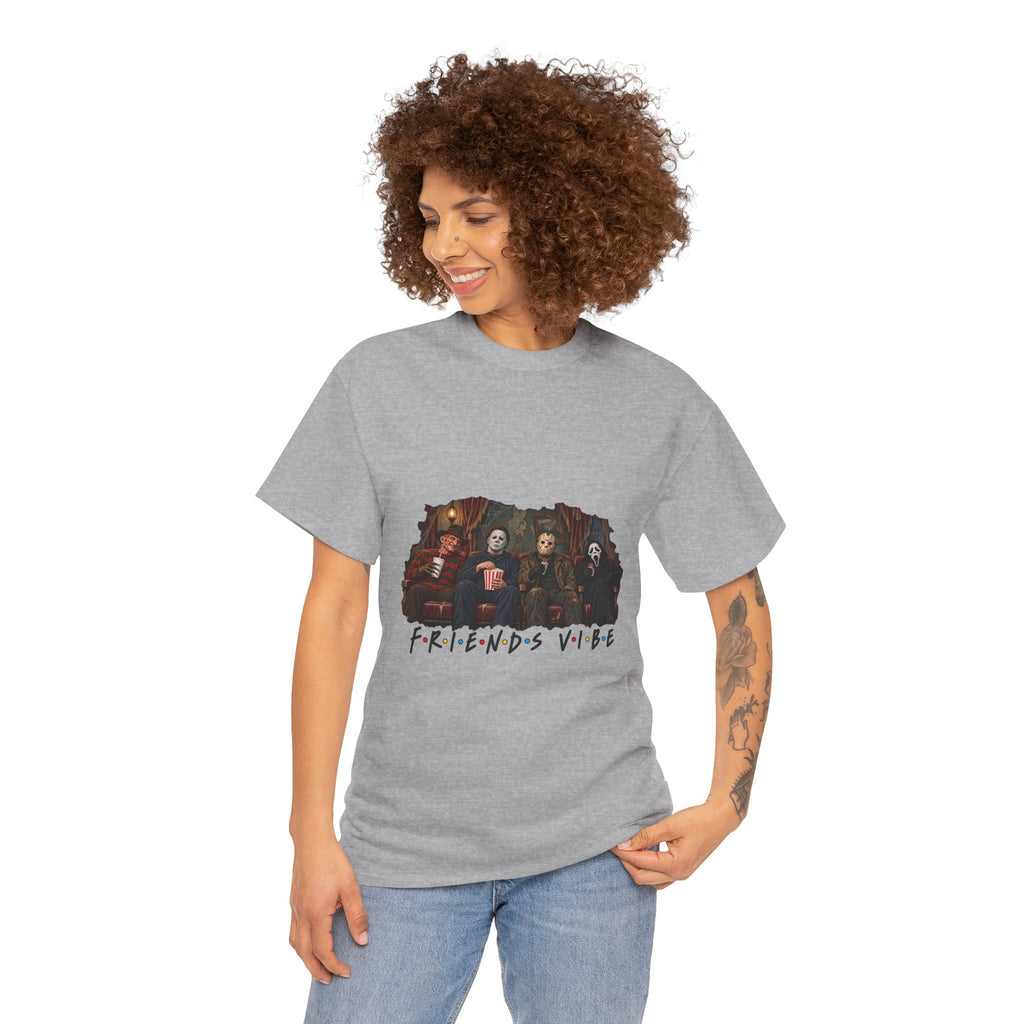 Horror Movie Icons Friends Vibe Tee | Vintage Slasher Characters Graphic Shirt | Unisex designs