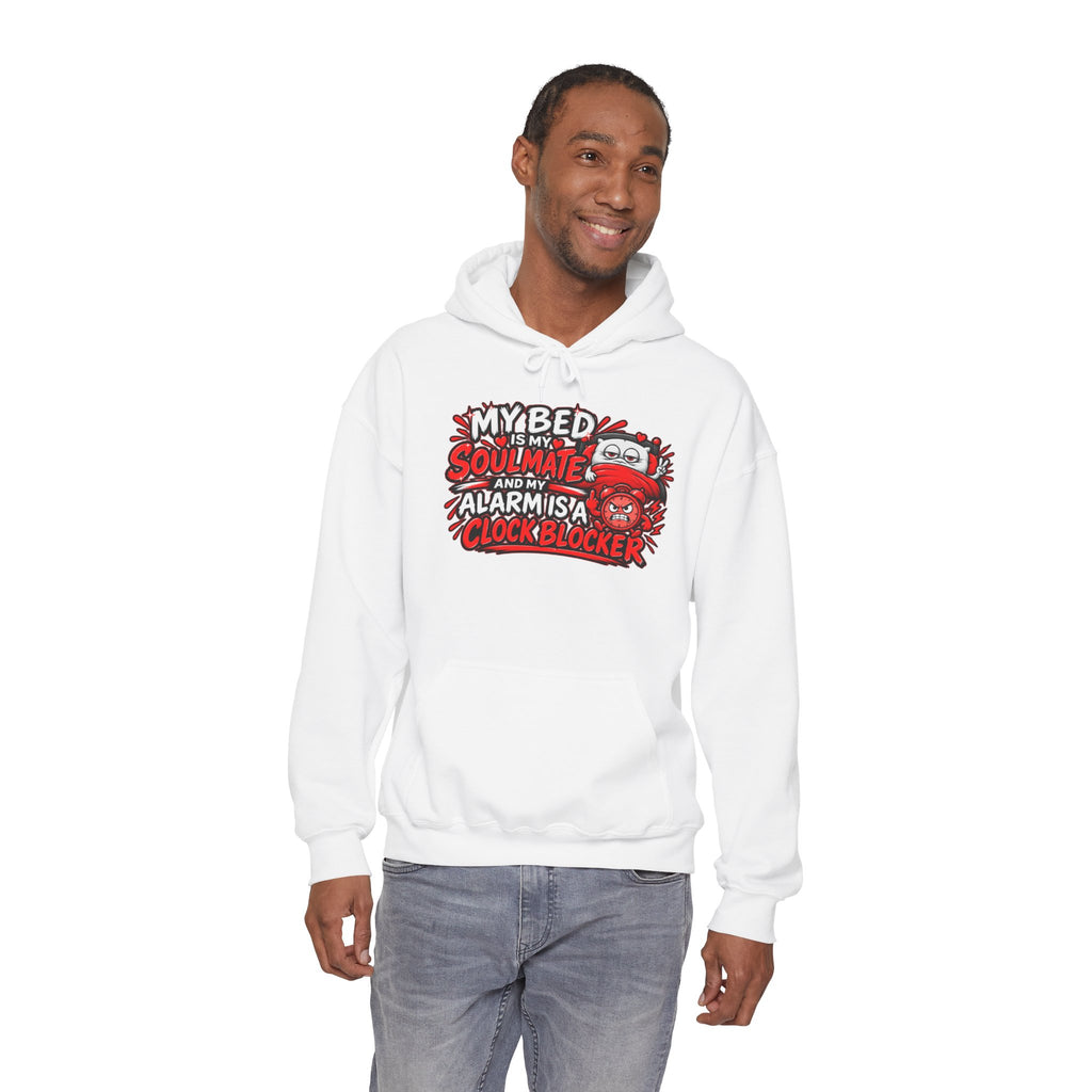 My Bed Is My Soulmate Alarm Is A Clock-Blocker Hoodie | Funny Hoodie