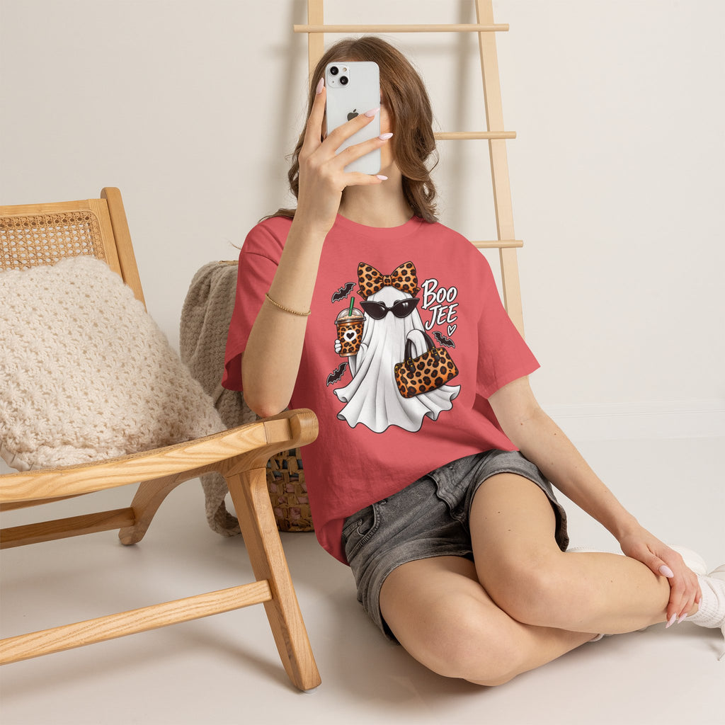 Boo Jee Halloween T-Shirt | Leopard Chic Ghost Tee