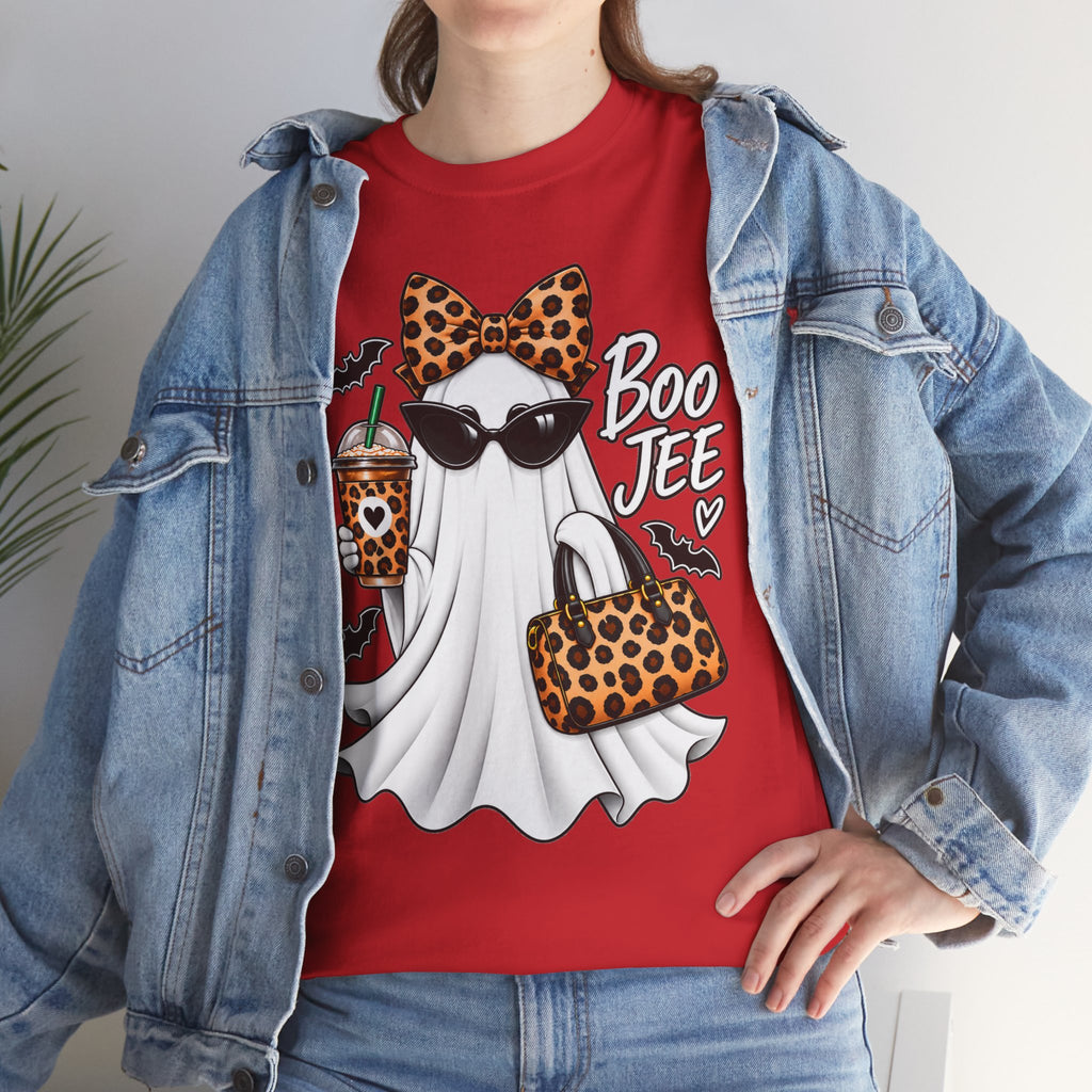Boo Jee Halloween T-Shirt | Leopard Chic Ghost Tee