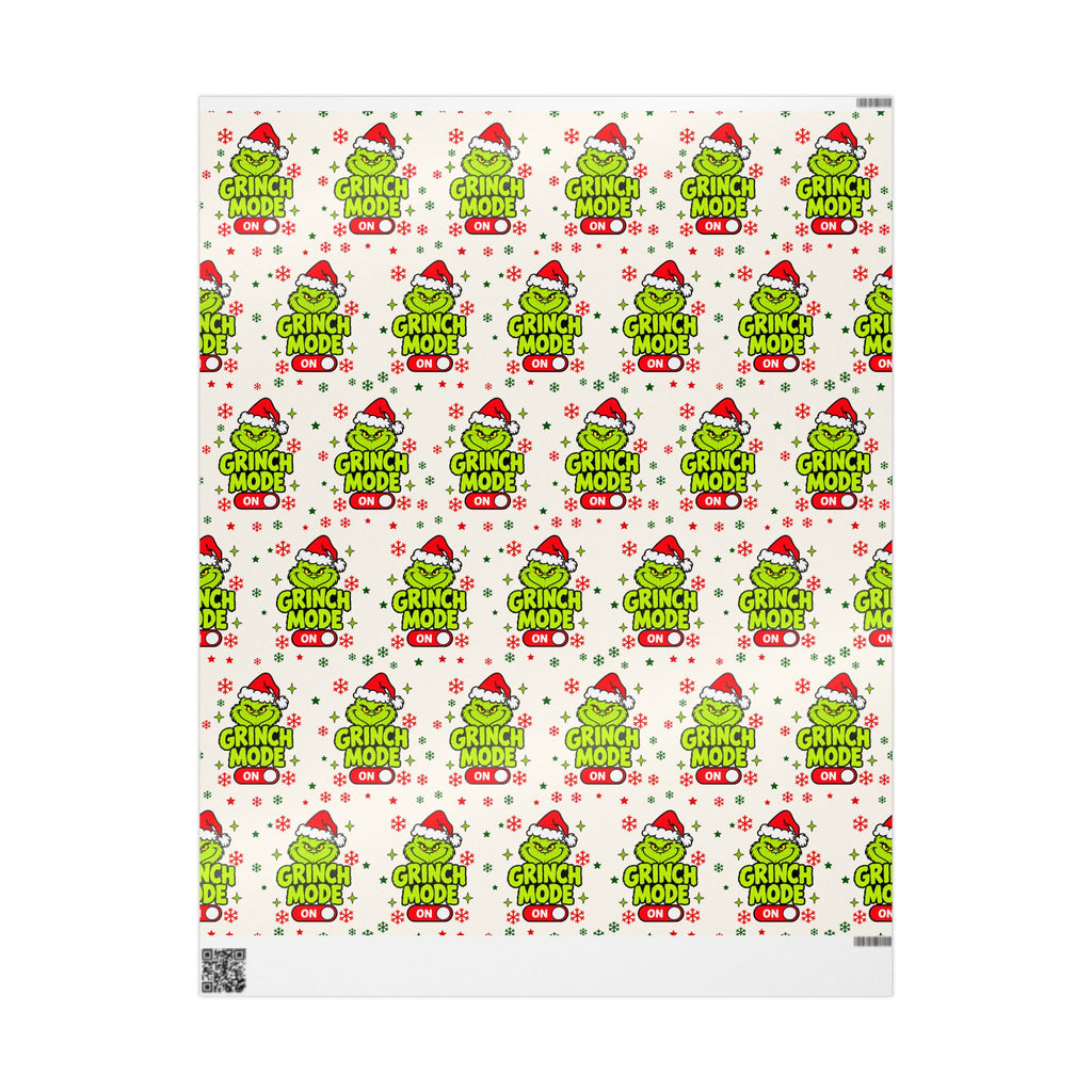 Grinch Christmas Wrapping Paper, Grinch Mode