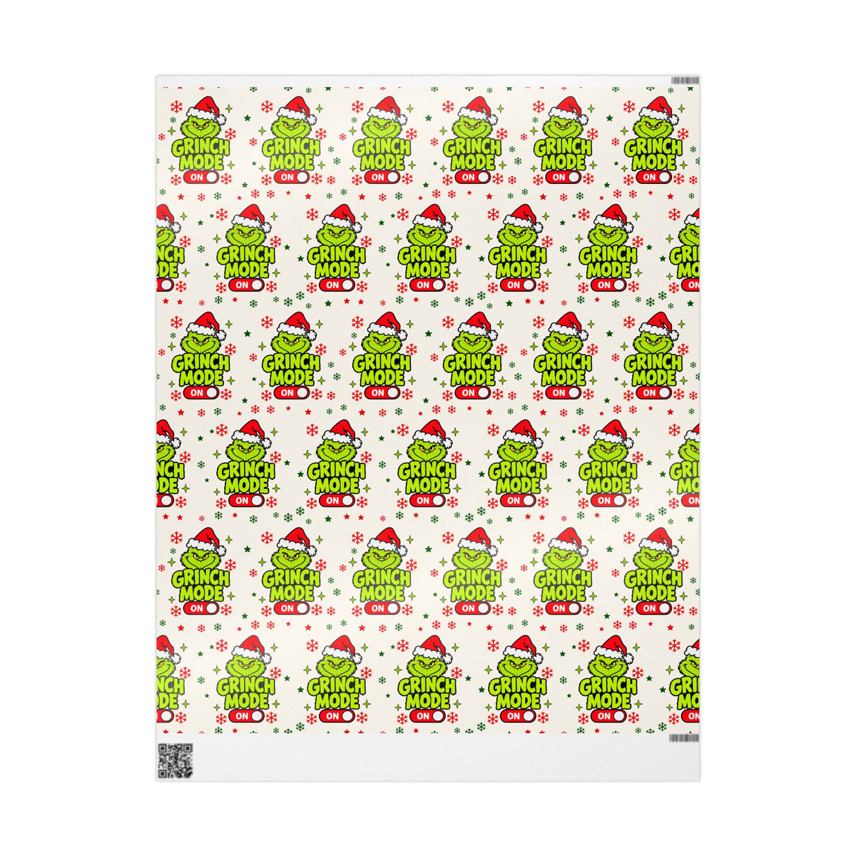 Grinch Christmas Wrapping Paper, Grinch Mode