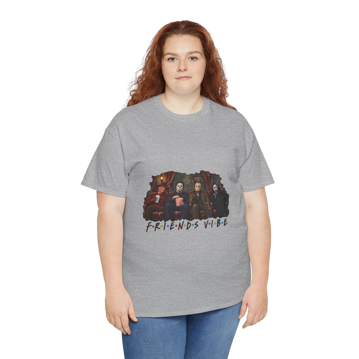 Horror Movie Icons Friends Vibe Tee | Vintage Slasher Characters Graphic Shirt | Unisex designs