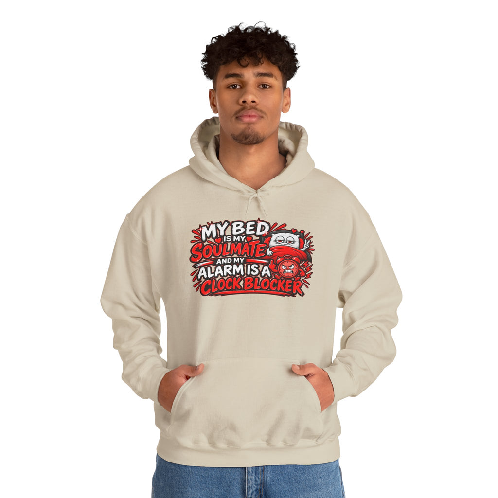My Bed Is My Soulmate Alarm Is A Clock-Blocker Hoodie | Funny Hoodie