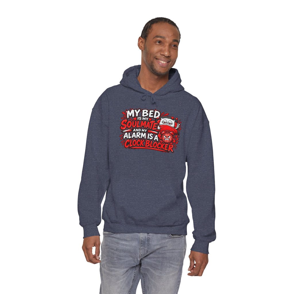 My Bed Is My Soulmate Alarm Is A Clock-Blocker Hoodie | Funny Hoodie