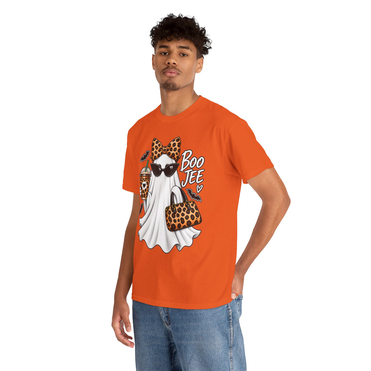 Boo Jee Halloween T-Shirt | Leopard Chic Ghost Tee