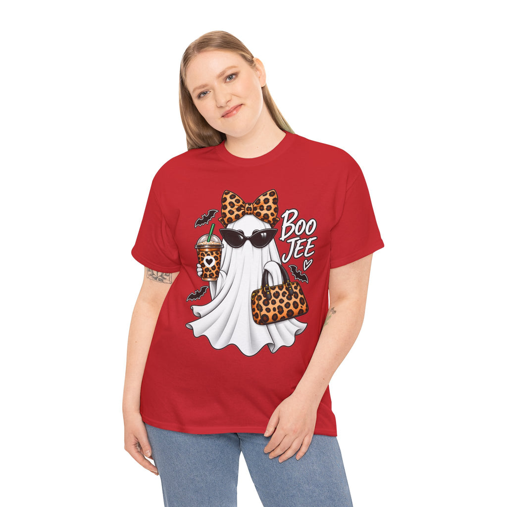Boo Jee Halloween T-Shirt | Leopard Chic Ghost Tee