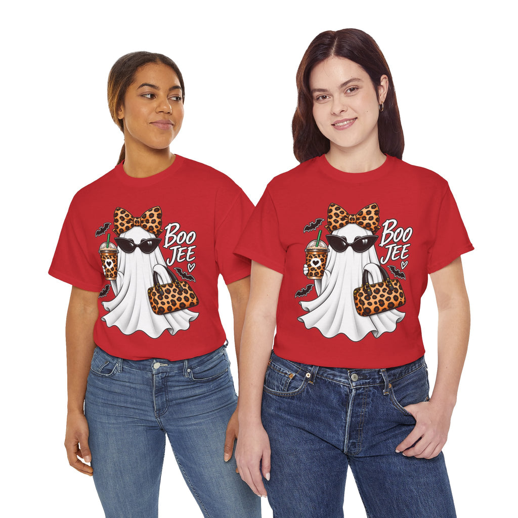 Boo Jee Halloween T-Shirt | Leopard Chic Ghost Tee