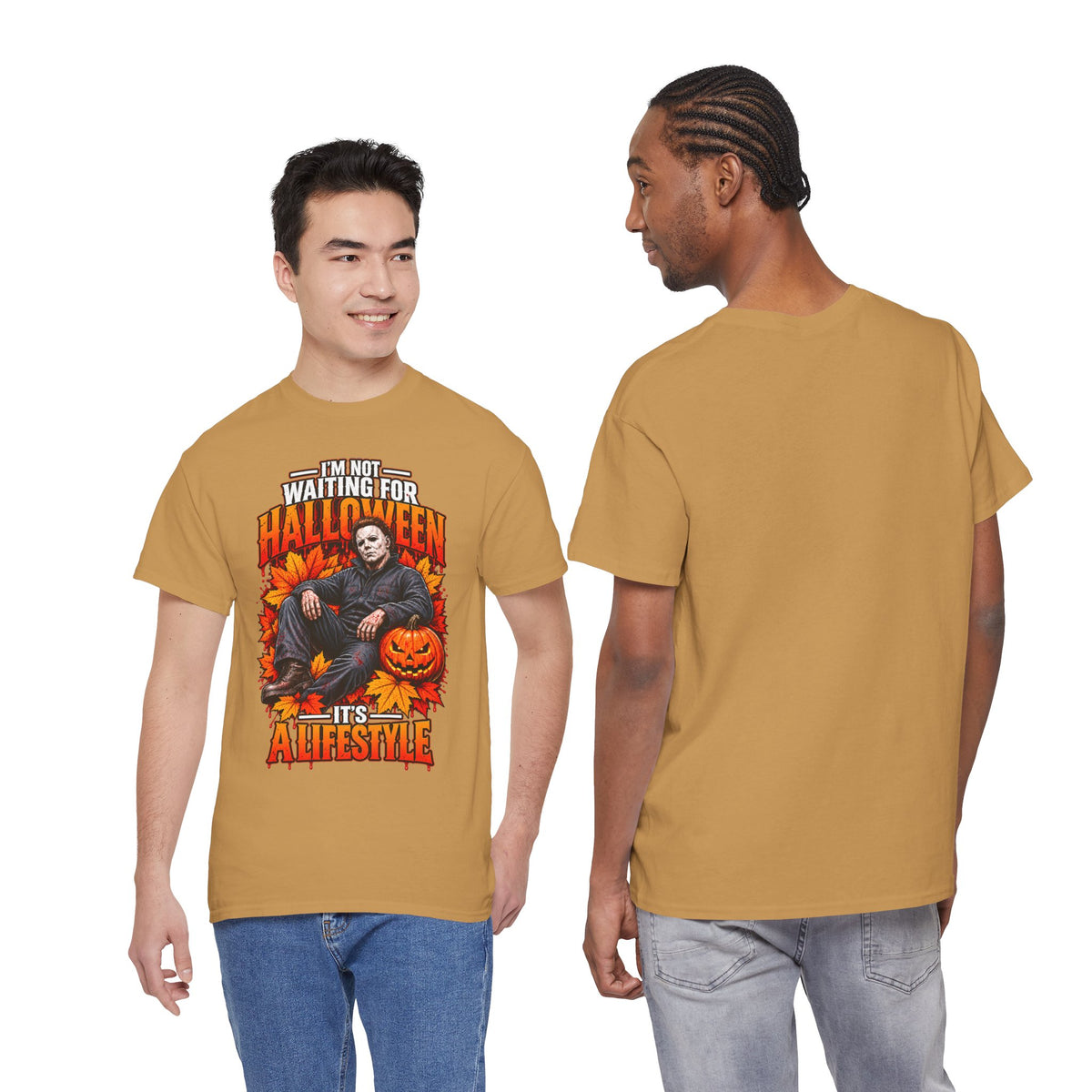 I'm Not Waiting for Halloween It's a Lifestyle tee | Michael Myers Halloween design