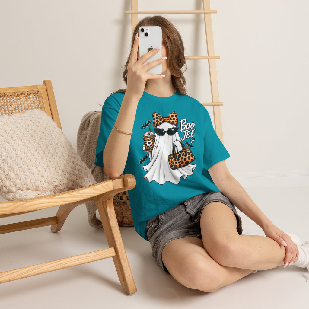 Boo Jee Halloween T-Shirt | Leopard Chic Ghost Tee
