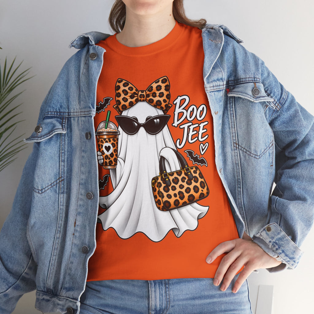 Boo Jee Halloween T-Shirt | Leopard Chic Ghost Tee