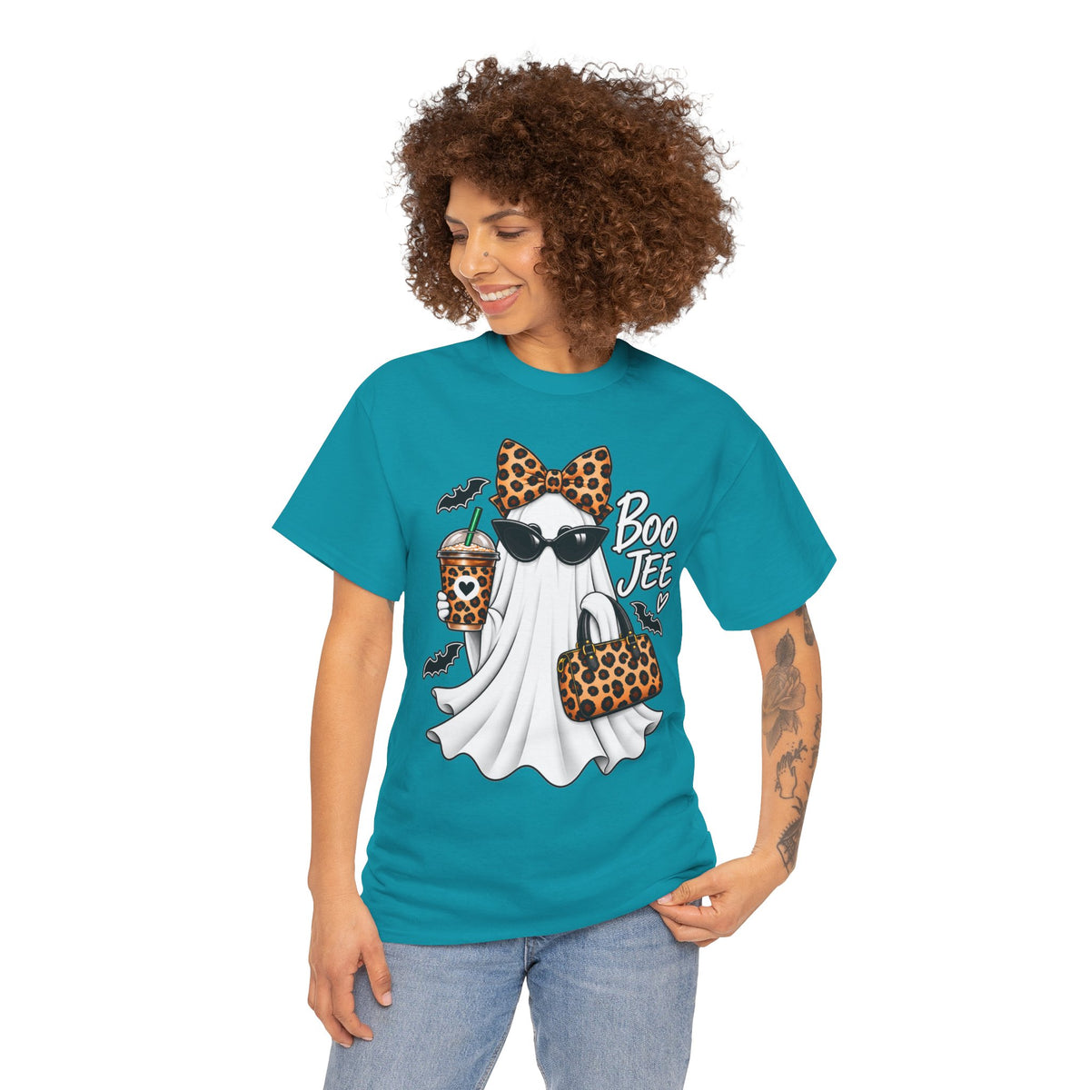 Boo Jee Halloween T-Shirt | Leopard Chic Ghost Tee