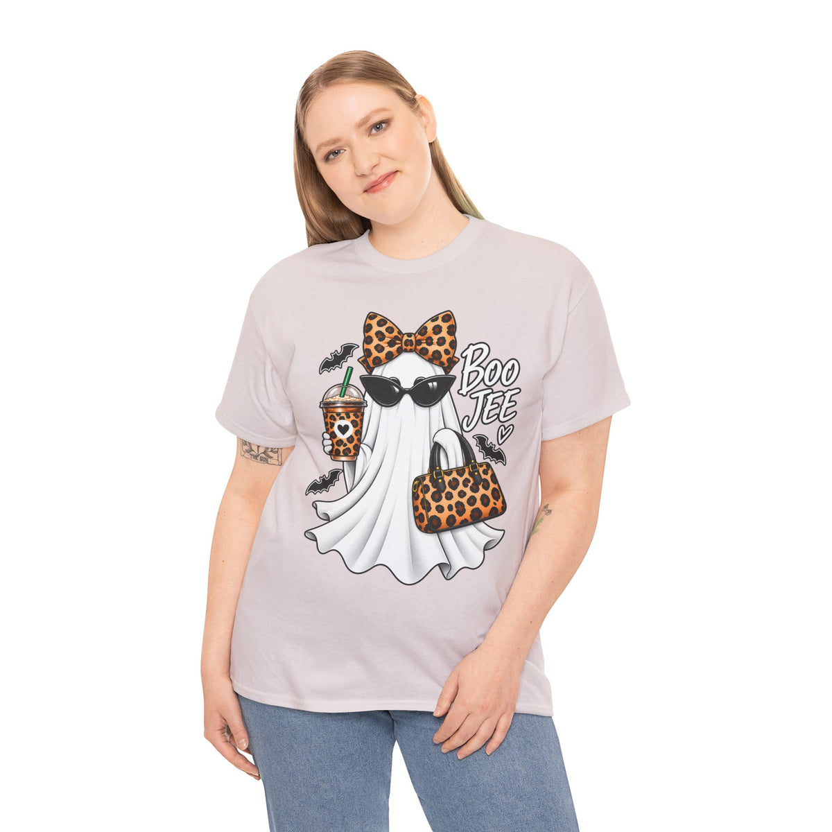 Boo Jee Halloween T-Shirt | Leopard Chic Ghost Tee