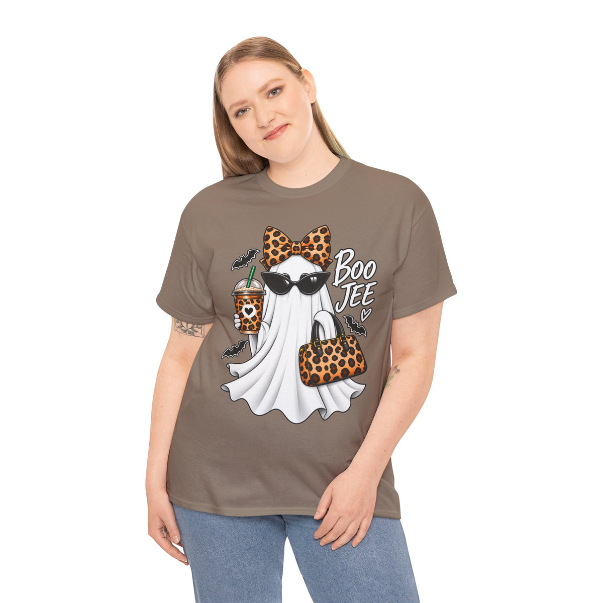 Boo Jee Halloween T-Shirt | Leopard Chic Ghost Tee