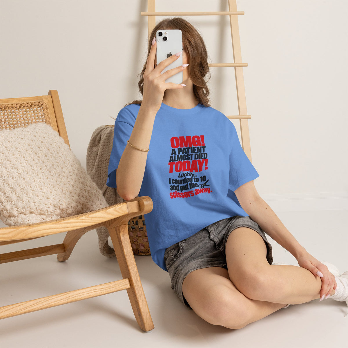 OMG A Patient Almost Died Today T-Shirt | Funny Medical/Nurse/Dentist Tee