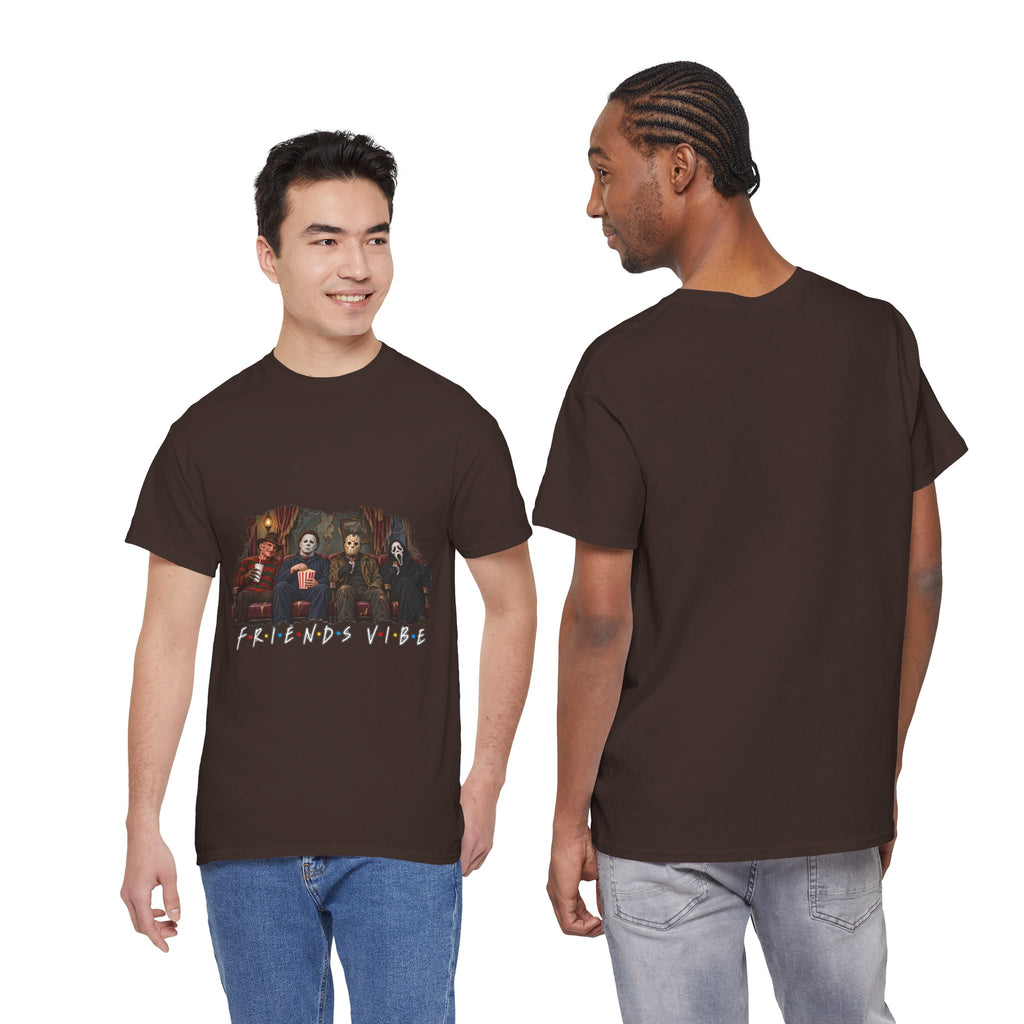 Horror Movie Icons Friends Vibe Tee | Vintage Slasher Characters Graphic Shirt | Unisex designs