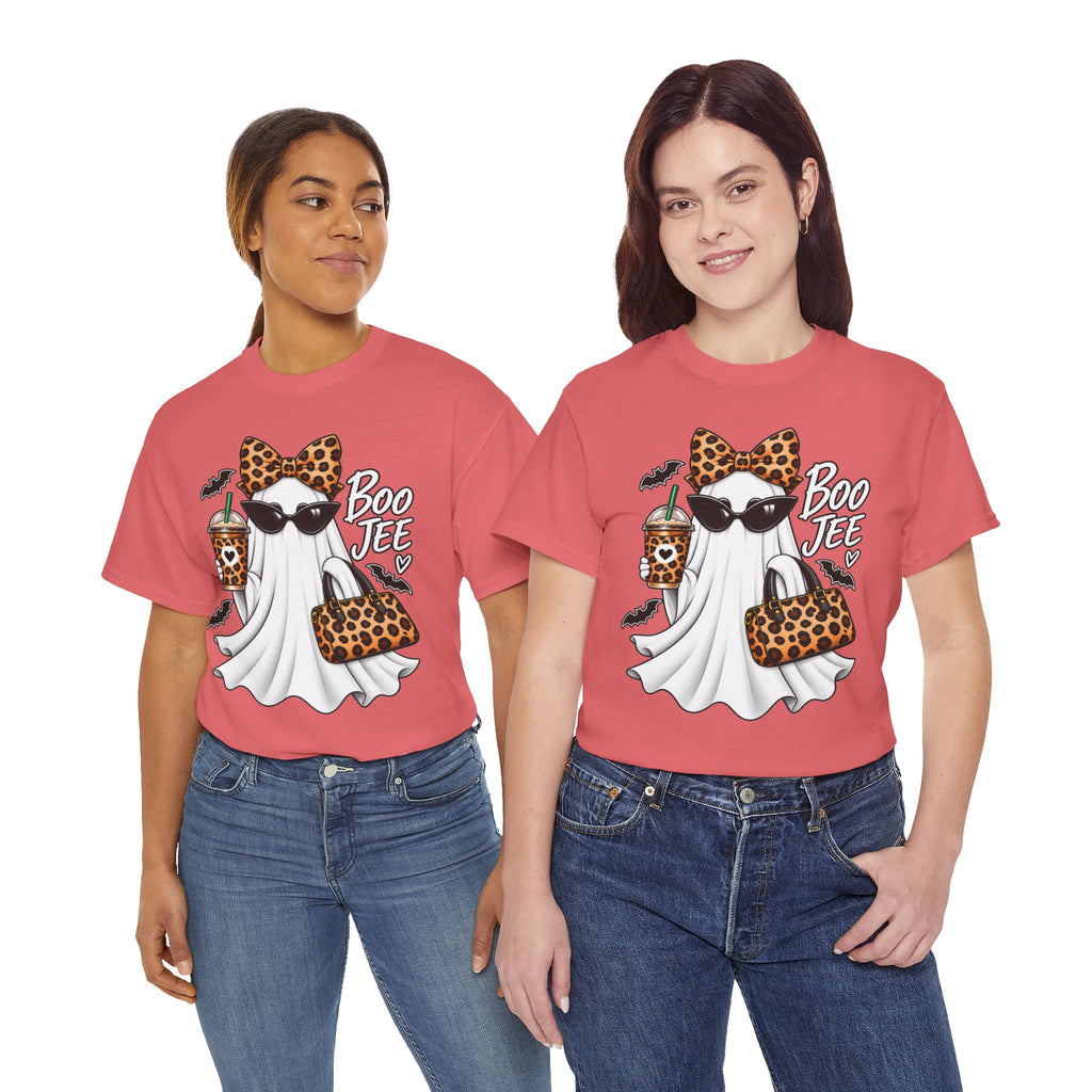 Boo Jee Halloween T-Shirt | Leopard Chic Ghost Tee