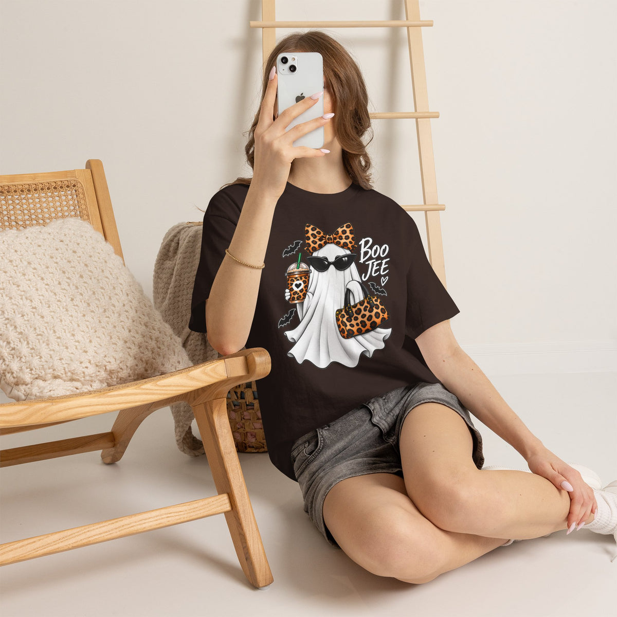 Boo Jee Halloween T-Shirt | Leopard Chic Ghost Tee