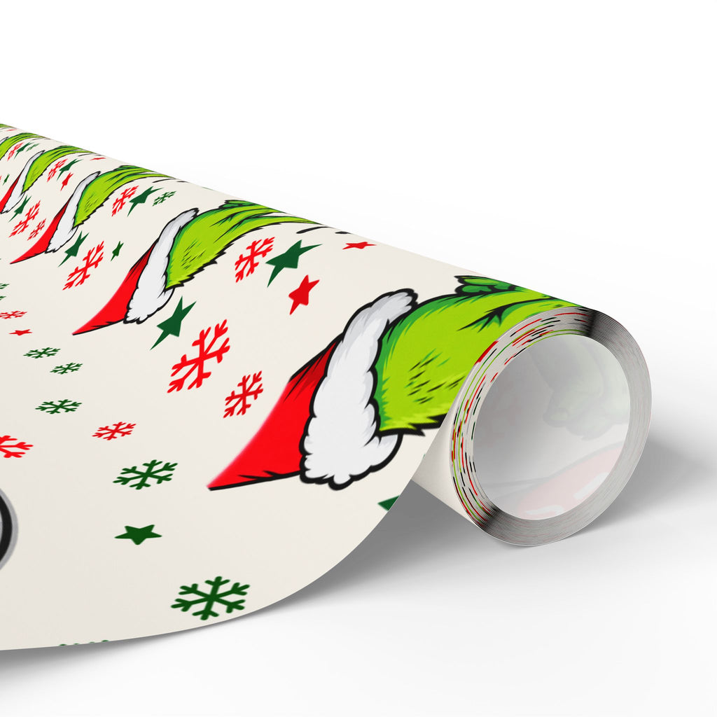 Grinch Button Christmas Wrapping Paper
