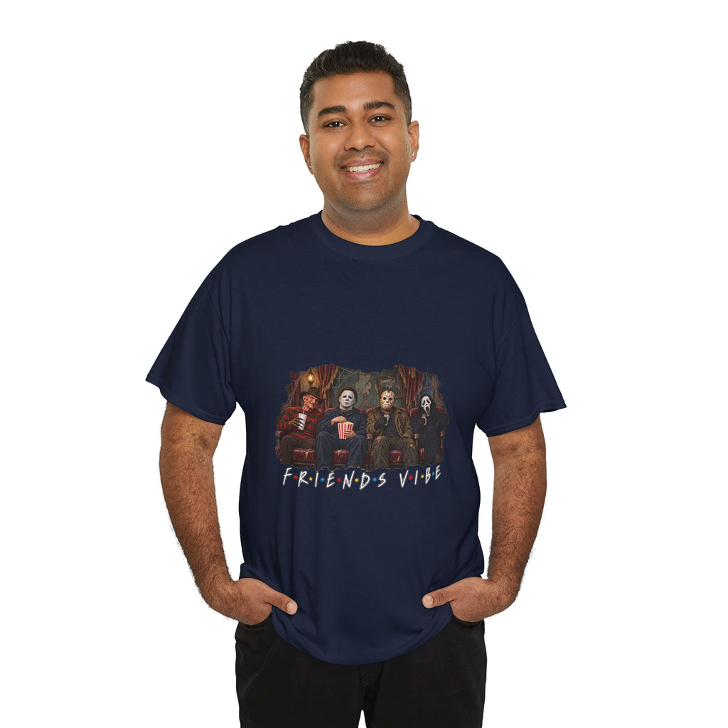 Horror Movie Icons Friends Vibe Tee | Vintage Slasher Characters Graphic Shirt | Unisex designs