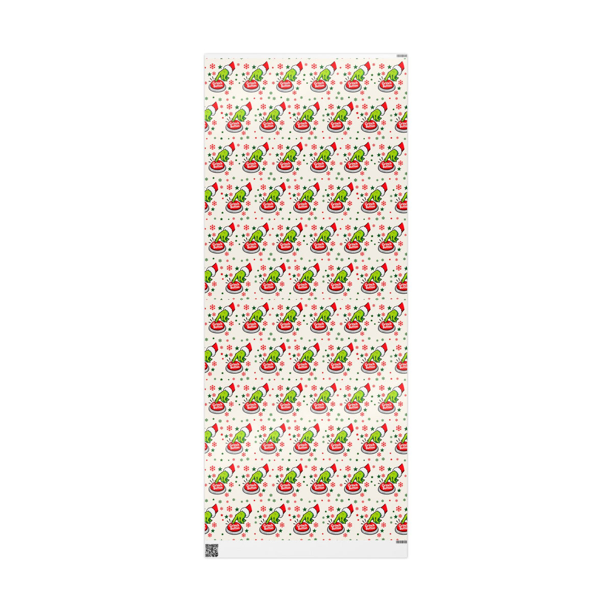 Grinch Button Christmas Wrapping Paper