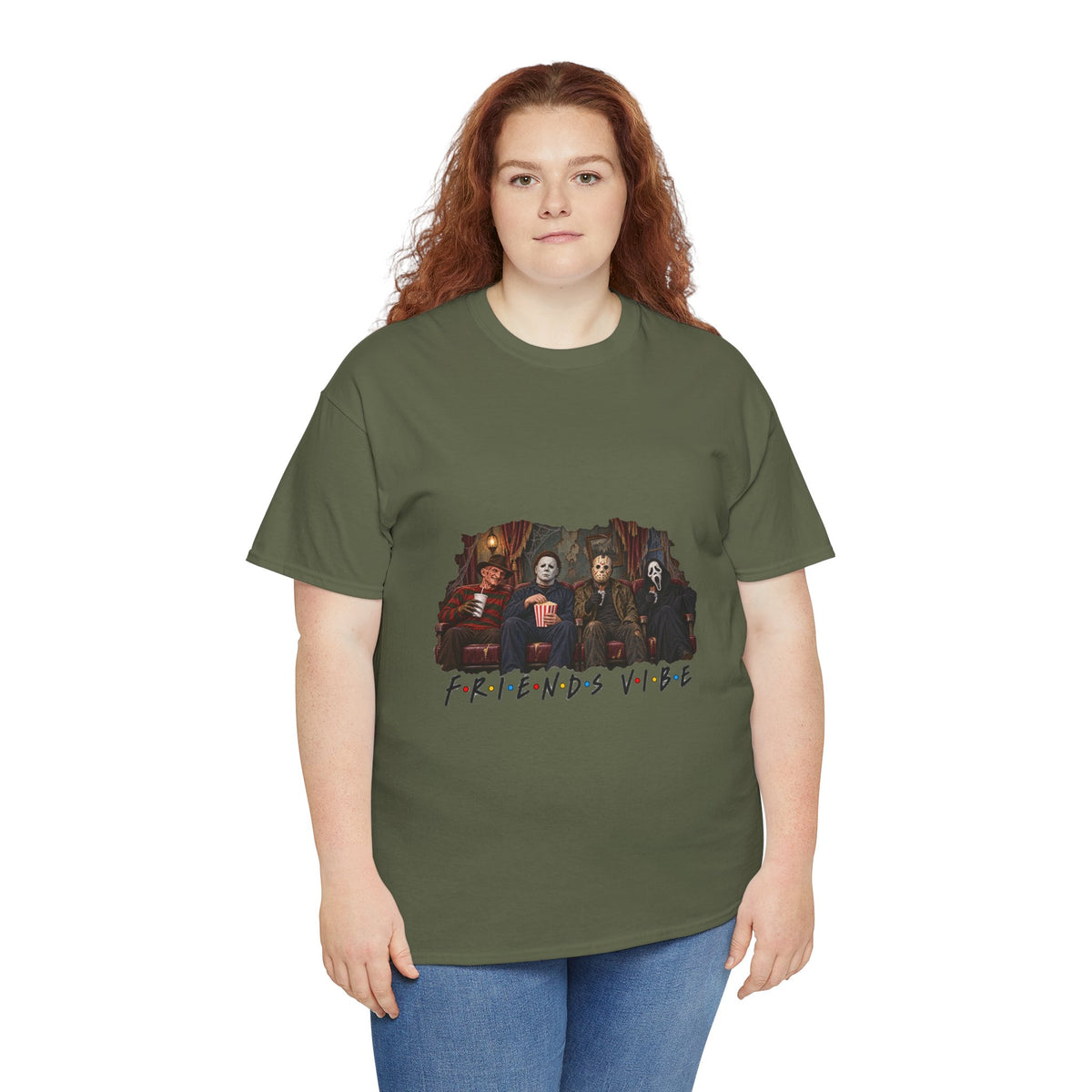 Horror Movie Icons Friends Vibe Tee | Vintage Slasher Characters Graphic Shirt | Unisex designs