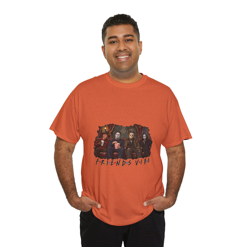 Horror Movie Icons Friends Vibe Tee | Vintage Slasher Characters Graphic Shirt | Unisex designs
