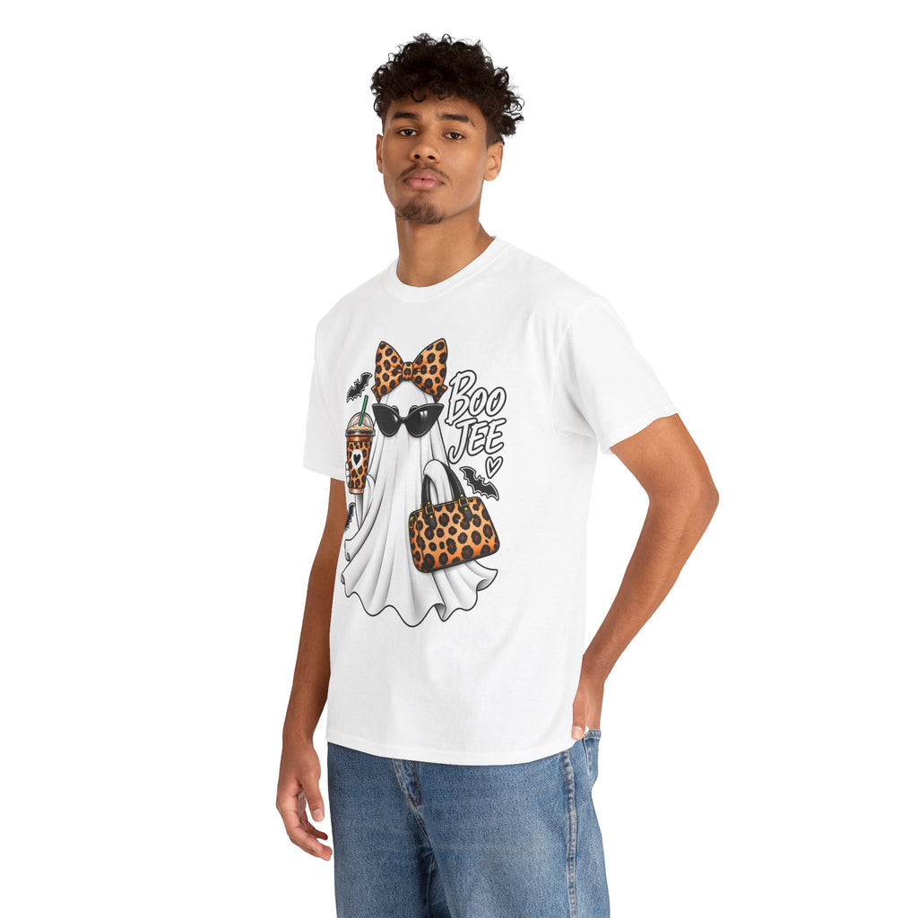 Boo Jee Halloween T-Shirt | Leopard Chic Ghost Tee