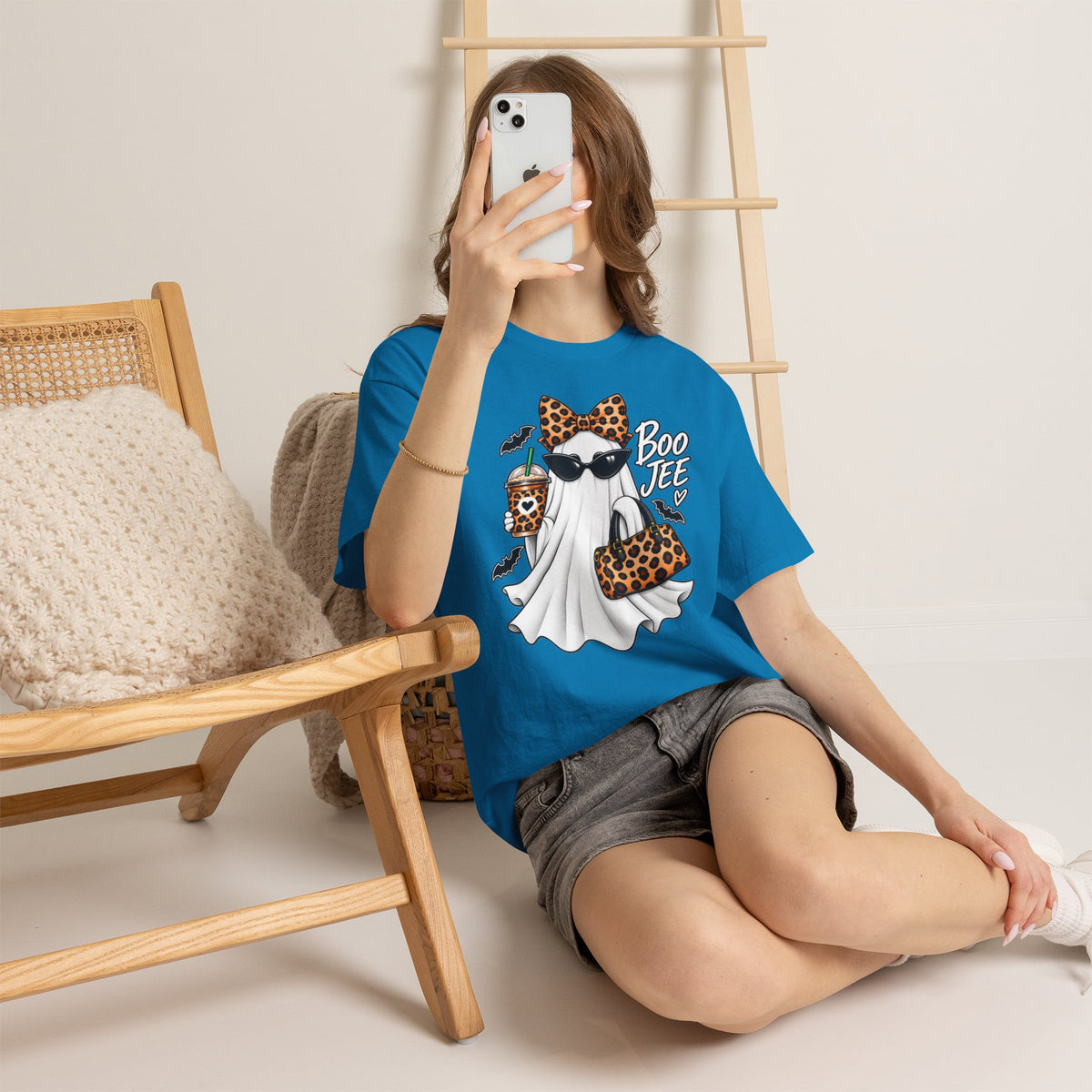 Boo Jee Halloween T-Shirt | Leopard Chic Ghost Tee