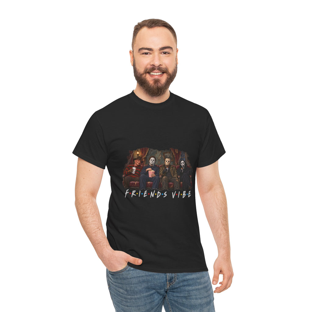 Horror Movie Icons Friends Vibe Tee | Vintage Slasher Characters Graphic Shirt | Unisex designs