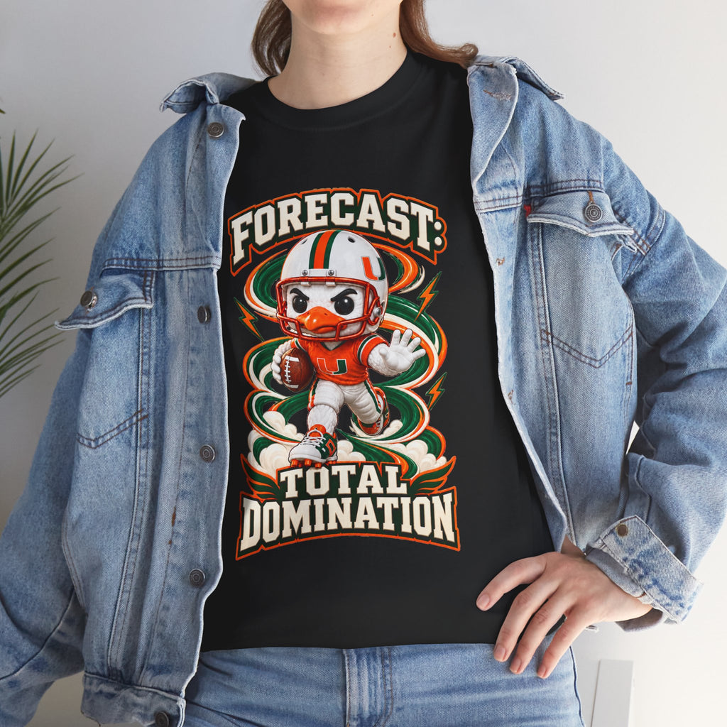 Forecast: Total Domination T-Shirt | UM | Miami |Canes | Cartoon Tee | Graphic tee