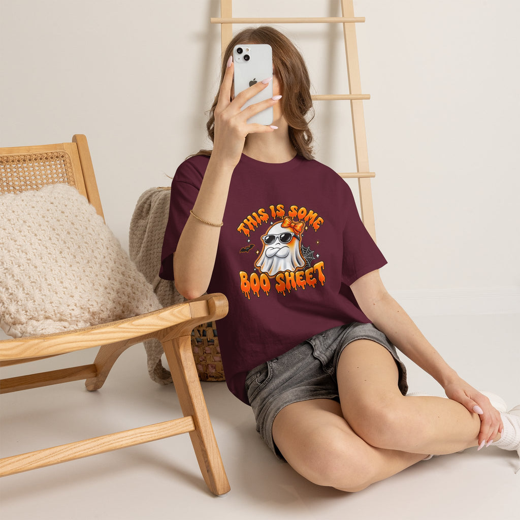 This Is Some Boo Sheet ghost tee | Halloween shirt, funny spooky design