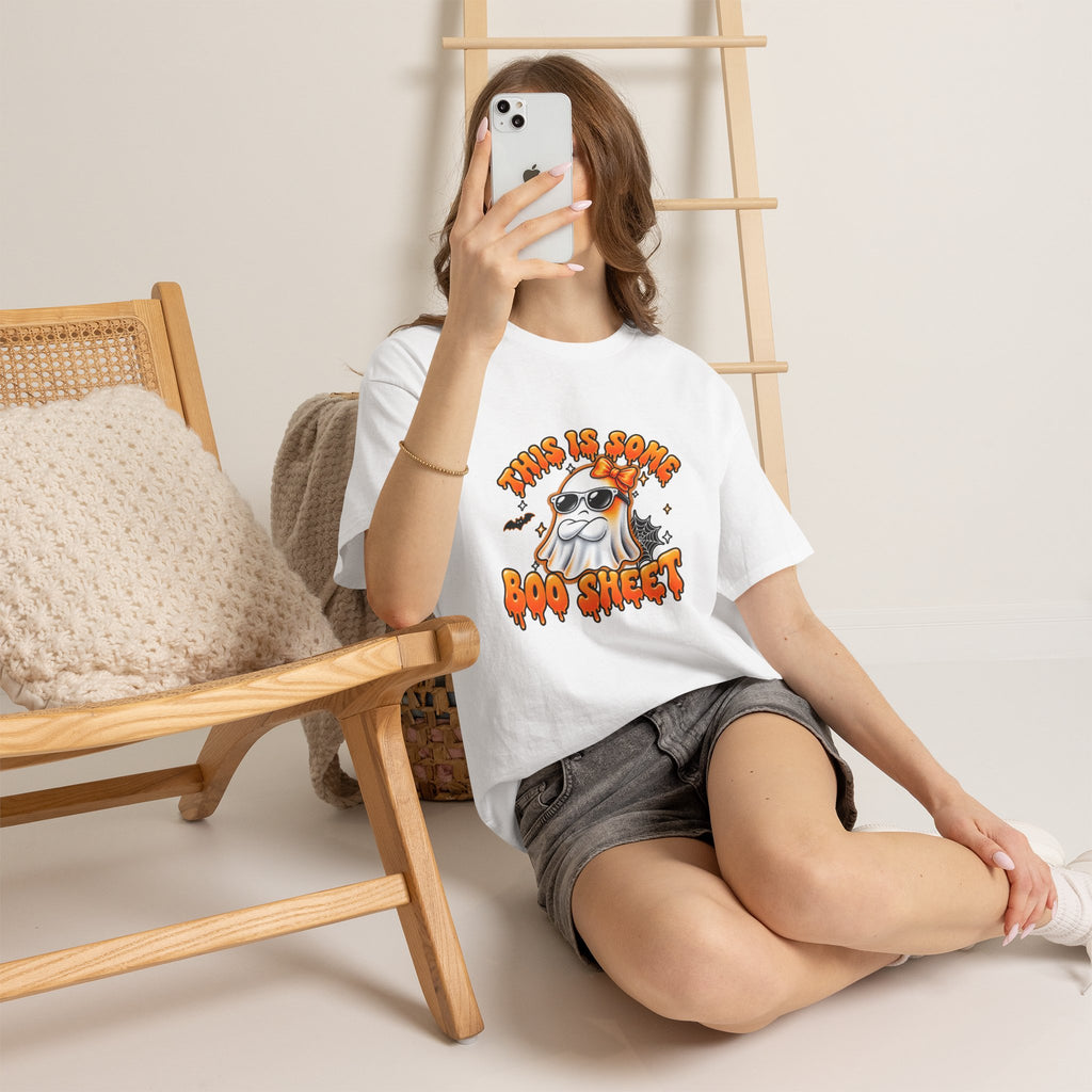 This Is Some Boo Sheet ghost tee | Halloween shirt, funny spooky design