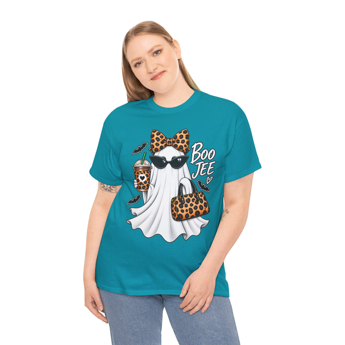 Boo Jee Halloween T-Shirt | Leopard Chic Ghost Tee