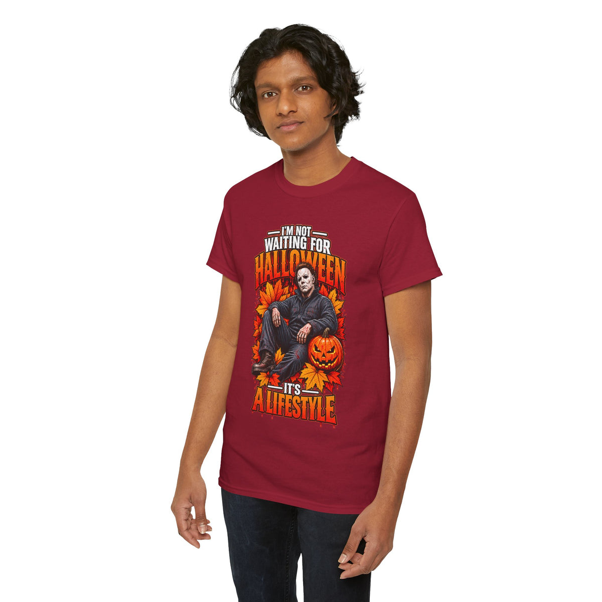 I'm Not Waiting for Halloween It's a Lifestyle tee | Michael Myers Halloween design