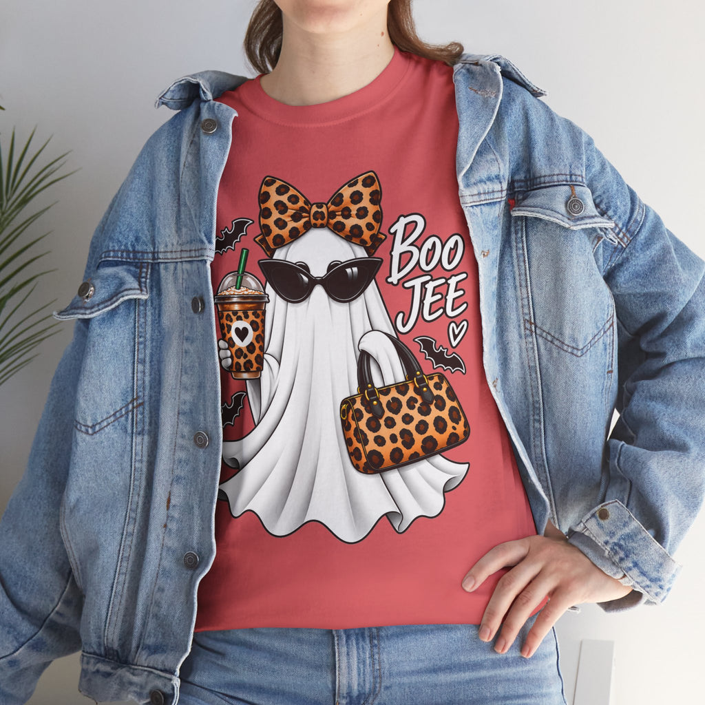 Boo Jee Halloween T-Shirt | Leopard Chic Ghost Tee