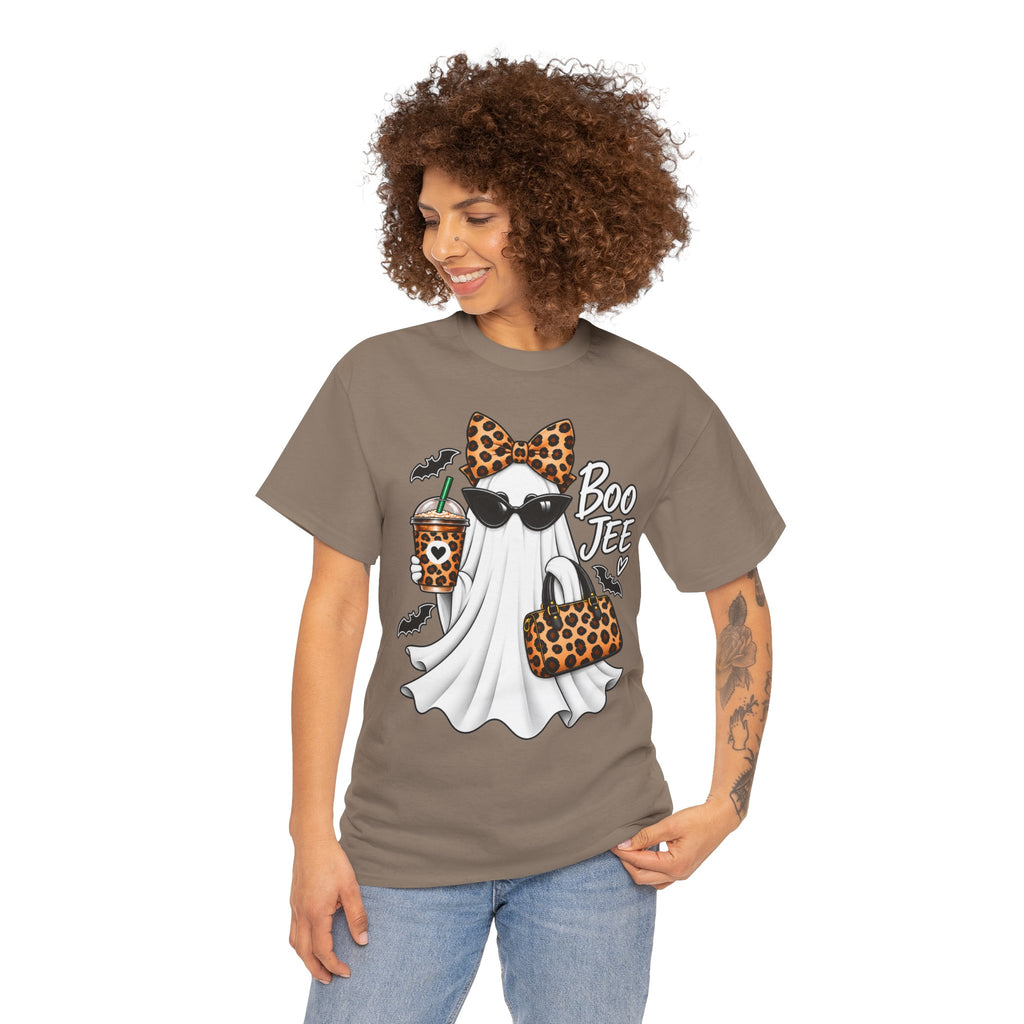 Boo Jee Halloween T-Shirt | Leopard Chic Ghost Tee